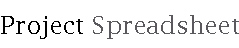 Project  Management Spreadsheet Template