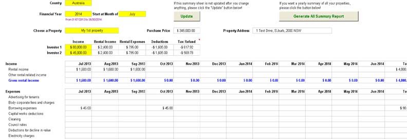 Rental-Property-Spreadsheet